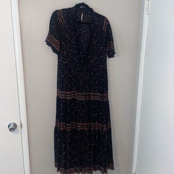Free People Rare Feeling High-Neck Floral-print Midi Dress - Picture 2 of 10